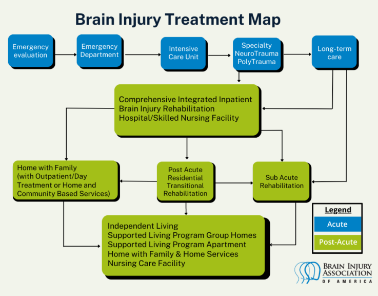 brain injury treatment map